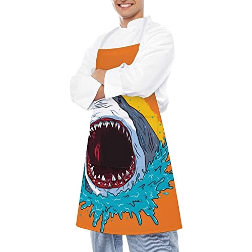 Tablier de cuisine Requin couleur 70x80 cm variant 2 