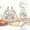 Tablier de cuisine Rose - Fleur - +vert réglable 77x61 cm - miniature variant 2