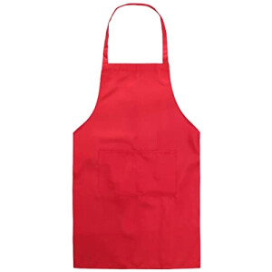 Tablier de cuisine rouge 70x60 cm
