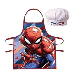 Tablier de cuisine Spider-man bleu