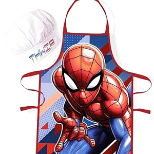Tablier de cuisine Spider-man rossa réglable
