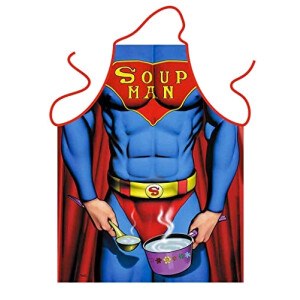 Tablier de cuisine Superman multicolore 75x60 cm