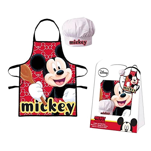 Tablier de cuisine Mickey rouge 72x77 cm variant 1 