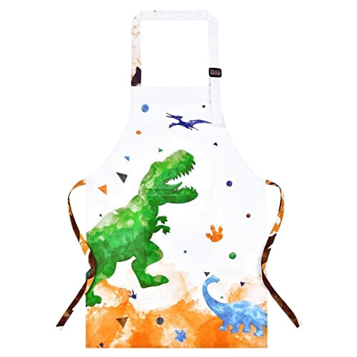 Tablier de cuisine Dinosaure réglable 48x38 cm