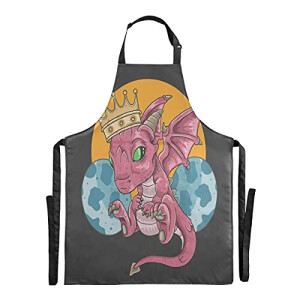 Tablier de cuisine Dragon réglable 88x68 cm