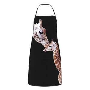 Tablier de cuisine Girafe maman bébé