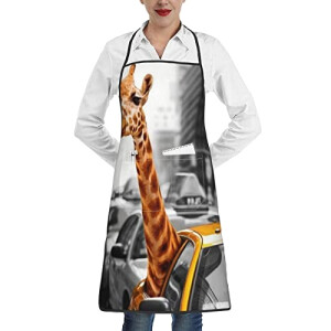 Tablier de cuisine Girafe à new york réglable