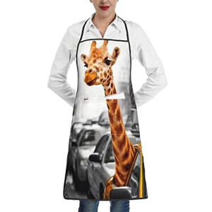 Tablier de cuisine Girafe à new york réglable
