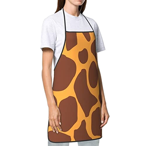 Tablier de cuisine Girafe blanc variant 1 