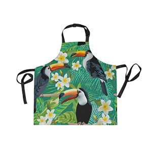 Tablier de cuisine Perroquet, Toucan - Oiseau - motif réglable 69.85x73.66 cm