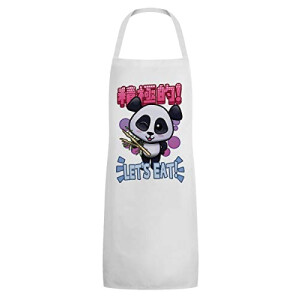 Tablier de cuisine Panda blanc