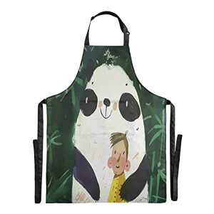 Tablier de cuisine Panda réglable 88x68 cm