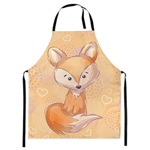 Tablier de cuisine Renard orange fox
