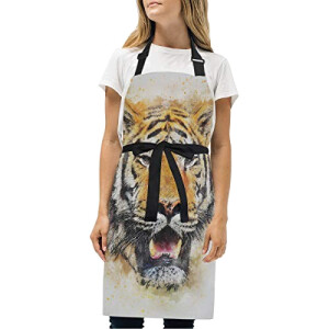 Tablier de cuisine Tigre motif réglable 69.85x73.66 cm
