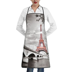 Tablier de cuisine Paris blanc
