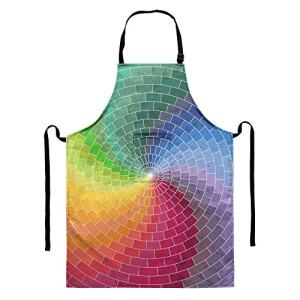 Tablier de cuisine Arc en ciel rainbow vortex 91.5x68 cm