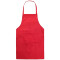 Tablier de cuisine rouge 70x60 cm - miniature