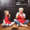 Tablier de cuisine rouge pour les enfants vierge réglable - miniature variant 3