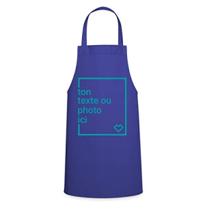 Tablier de cuisine bleu royal