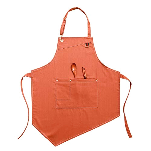 Tablier de cuisine orange