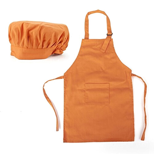 Tablier de cuisine orange