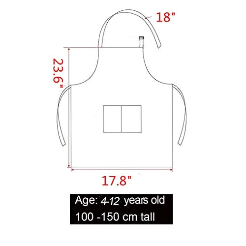 Tablier de cuisine orange réglable variant 1 