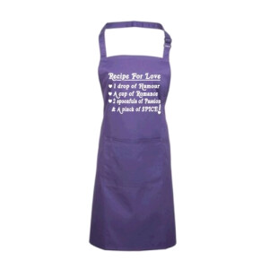 Tablier de cuisine violet